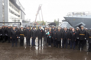 На заводе спустили два новых корабля для Военно-морского флота России