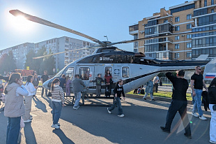 Вертолет Ансат был представлен в Нижнекамске на праздновании Дня города