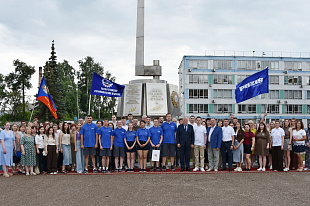 Торжественная встреча команды 